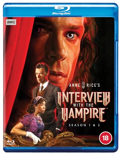 Blu-ray cover for "Interview With The Vampire" seasons 1 & 2, featuring characters.