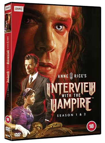 DVD cover art for Interview with the Vampire seasons 1 and 2 featuring characters.