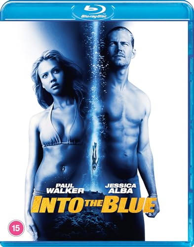 Blu-ray cover for “Into the Blue” featuring Paul Walker and Jessica Alba.