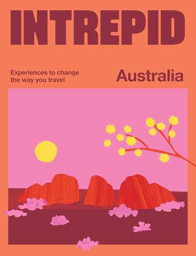 Book cover featuring red rock formations, a yellow sun, and yellow flowers on pink.