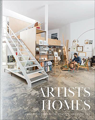 Book cover: artist’s loft interior with stairs and a seated figure.