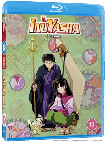 Inuyasha Season 2 Blu-ray cover featuring Inuyasha and Kagome with Shippo.