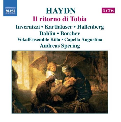 CD cover for Haydn’s "Il ritorno di Tobia" featuring a religious painting.