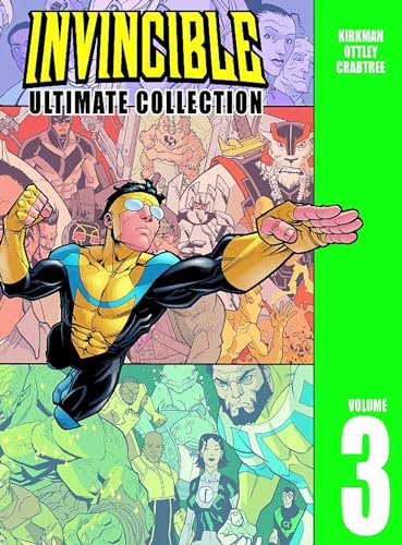 Invincible comic book cover featuring a superhero in flight, volume 3.