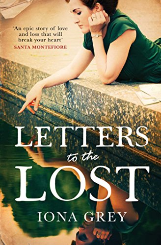 Book cover: woman by water, large title "Letters to the Lost".