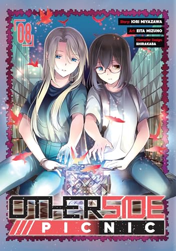 Manga cover featuring two young women and a glowing, geometric object.