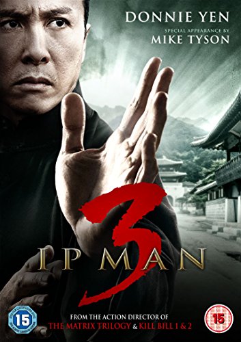 Ip Man 3 DVD cover featuring Donnie Yen in a fighting stance.