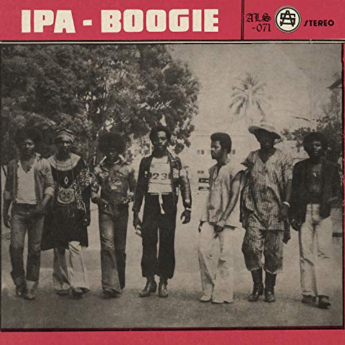 Vinyl record cover featuring a group of six Black men outdoors.