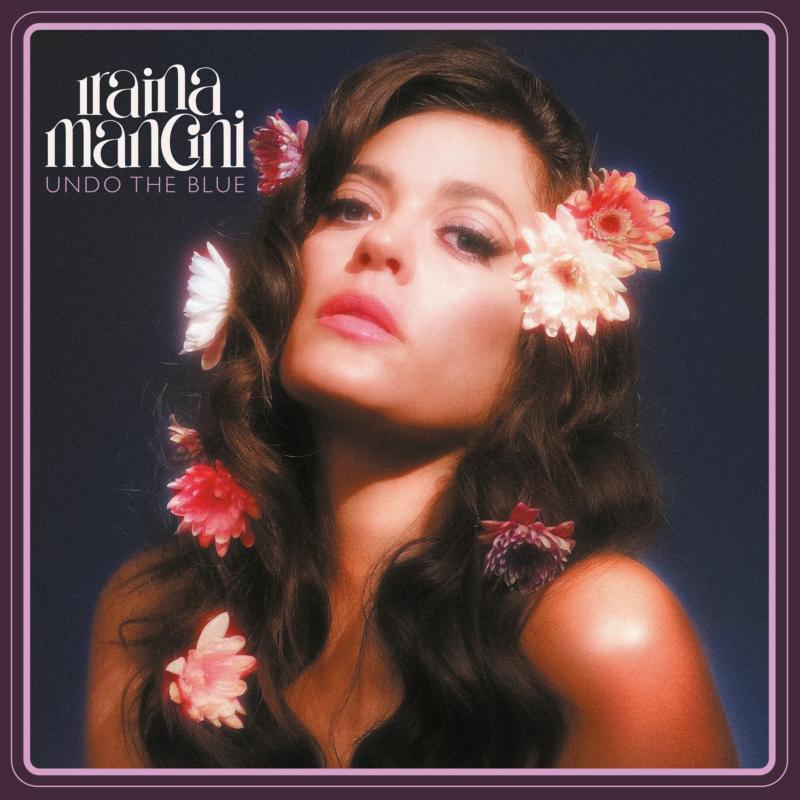Album cover for Iraina Mancini’s “Undo The Blue” featuring a portrait of the artist.