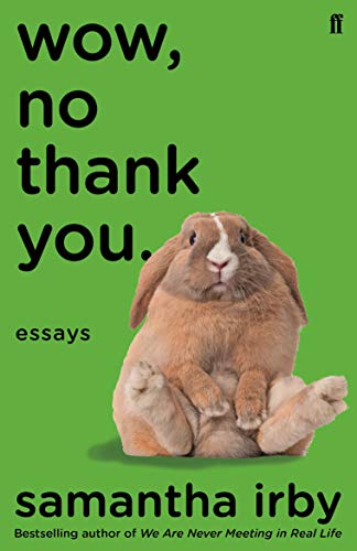 Book cover: “Wow, No Thank You.” with a brown rabbit image.
