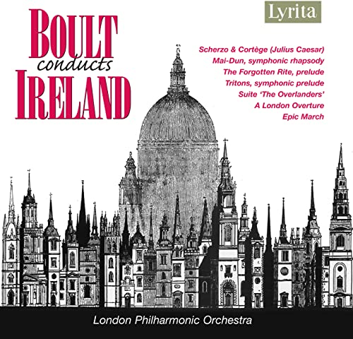 CD cover: Boult conducts Ireland, featuring a cityscape illustration.
