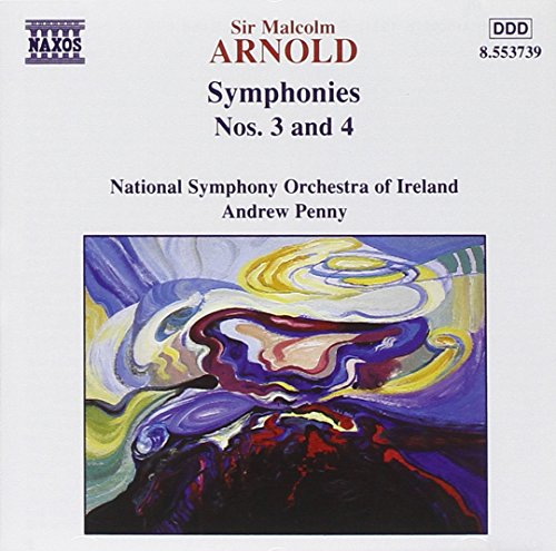 "CD cover featuring an abstract painting with swirling colors and text about classical music."