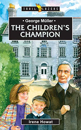 Book cover depicting George Müller with children in front of a large building.