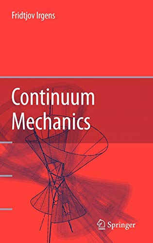 Book cover for Continuum Mechanics by Fridtjov Irgens featuring a geometric wireframe graphic.