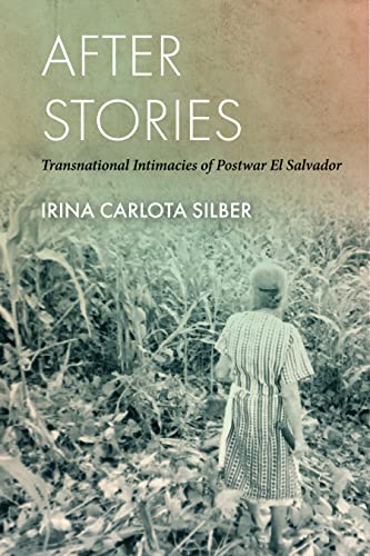 Book cover: "After Stories" with a child walking in a field.