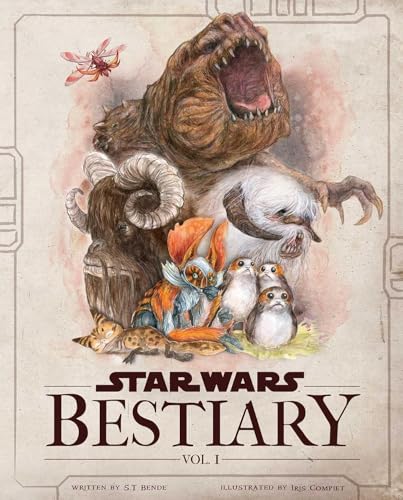 “Star Wars Bestiary, Vol. 1” cover featuring various alien creatures illustrated.