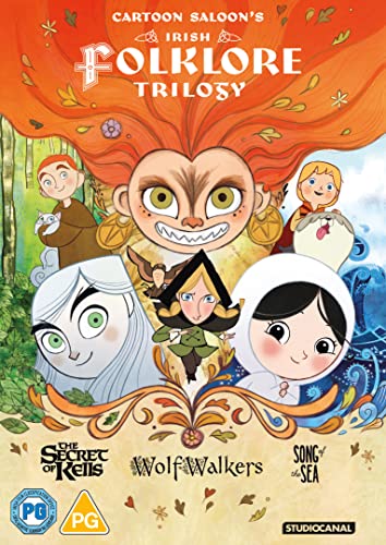 DVD cover art featuring animated characters from Irish folklore films.