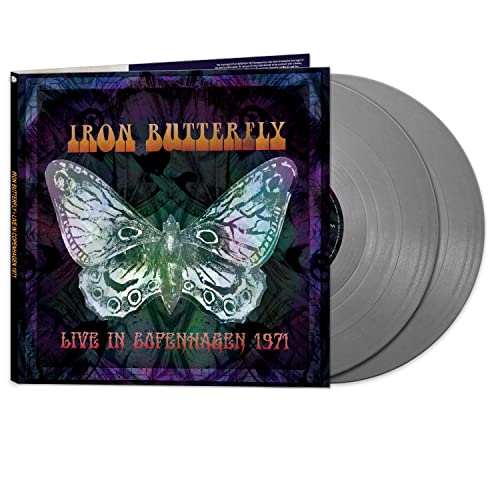Iron Butterfly "Live In Copenhagen 1971" vinyl record and album cover.