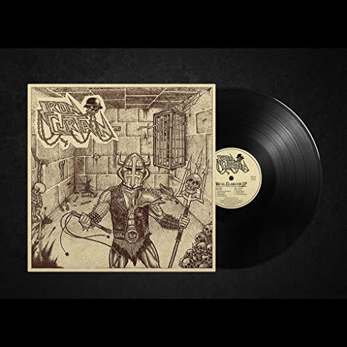 Vinyl record with cover art depicting a gladiator in a dungeon scene.