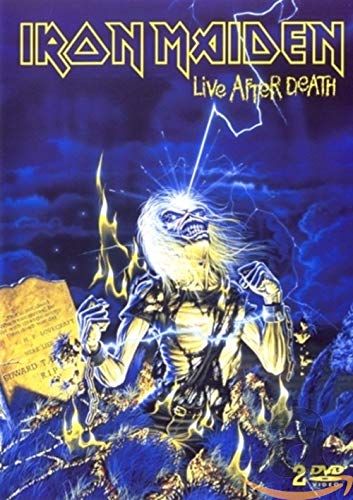 DVD cover featuring a skeletal figure struck by lightning against a dark blue sky.