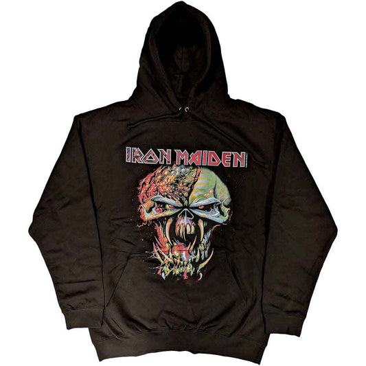 Black hoodie with large Iron Maiden “Final Frontier” Eddie head graphic, size XX-Large.