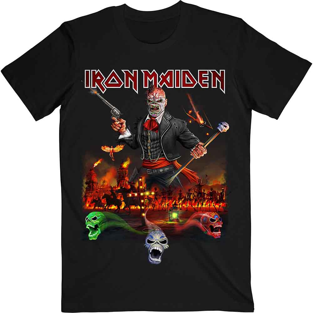 Black Iron Maiden t-shirt with Eddie artwork from the Legacy of the Beast tour.