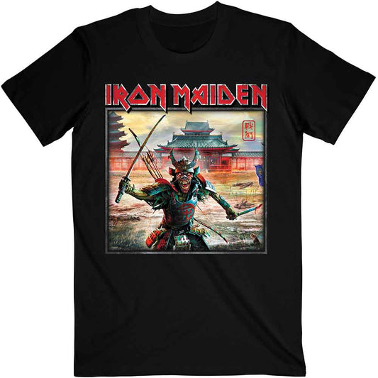 Black Iron Maiden t-shirt with Senjutsu album artwork of a samurai.