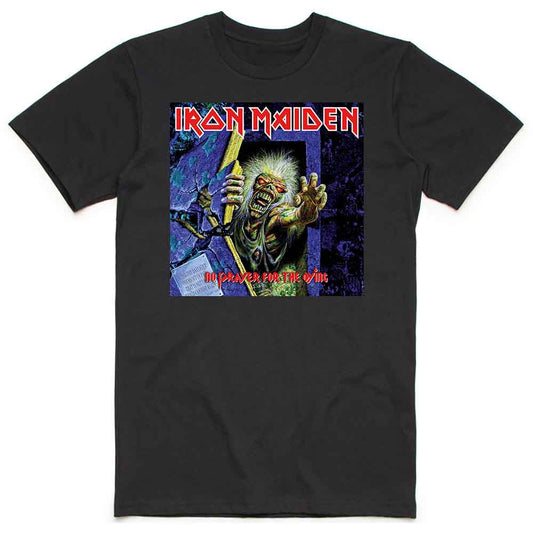 Black Iron Maiden t-shirt featuring album art from "No Prayer for the Dying".