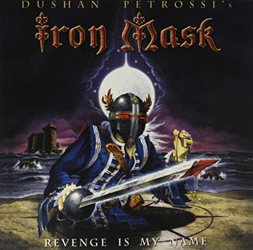 Album cover: armored figure with sword against a stormy seascape.