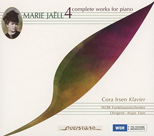 CD cover: portrait of Marie Jaëll with abstract leaf design.