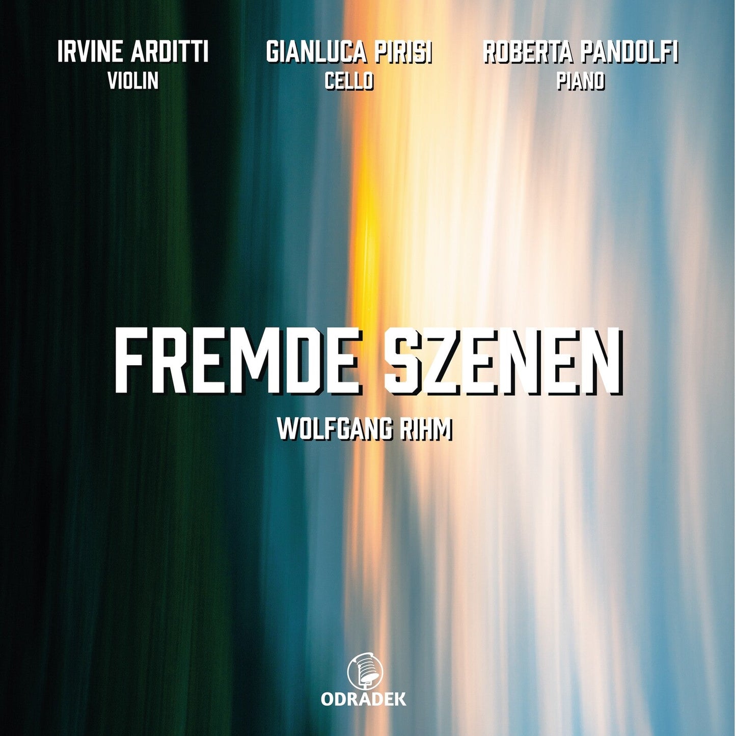 CD cover for "Fremde Szenen" by Irvine Arditti, with abstract art.