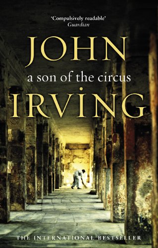 Book cover: "A Son of the Circus" by John Irving, hallway scene.