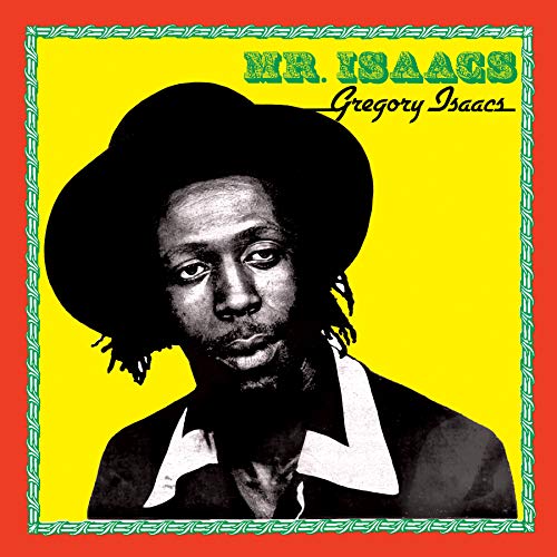 Gregory Isaacs portrait on a yellow and red vinyl album cover.