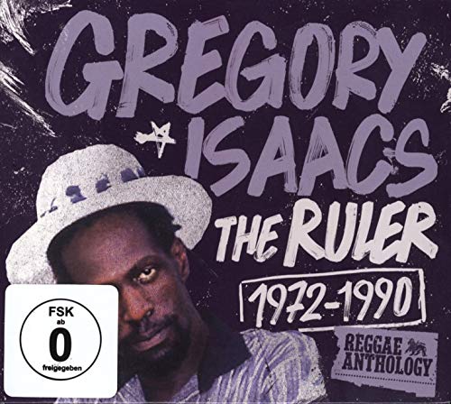CD cover for Gregory Isaacs’ “The Ruler (1972-1990)” featuring his portrait.