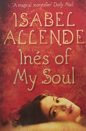 Book cover: "Inés of My Soul" by Isabel Allende, with portrait.