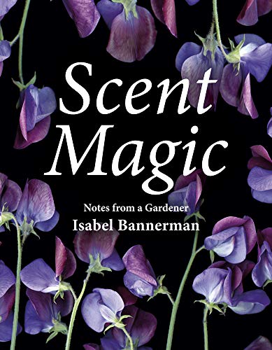 Book cover with purple sweet pea flowers and white title text.