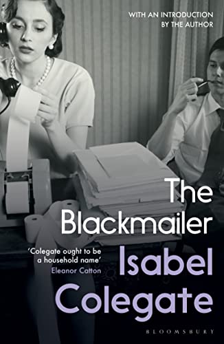 Black and white book cover showing a woman using a tape machine and man.