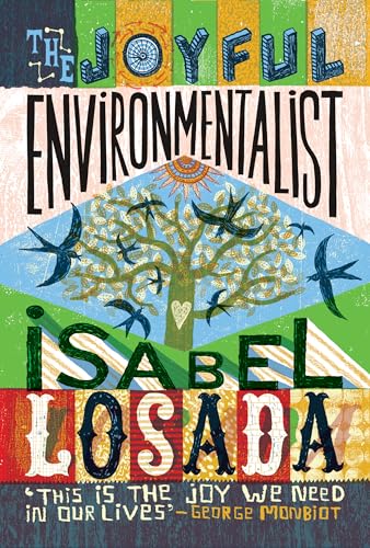 Book cover with a tree, birds, sun, and text titled The Joyful Environmentalist.