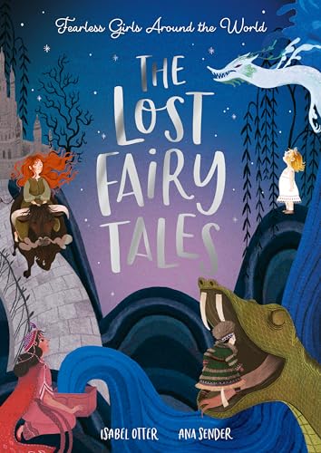 Book cover illustration featuring girls in various fantasy scenes with a dragon and snake.