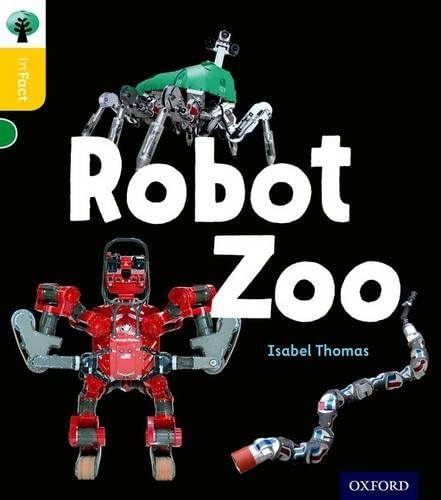 Book cover: “Robot Zoo” featuring metallic robot animal illustrations.