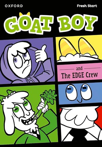 Book cover featuring cartoon characters "Goat Boy" and "The EDGE Crew".