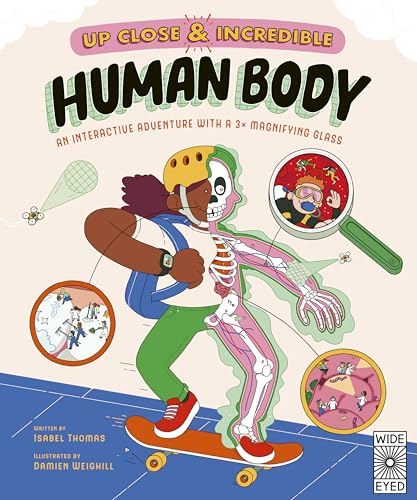 Book cover: illustrated human anatomy with a child skateboarding.