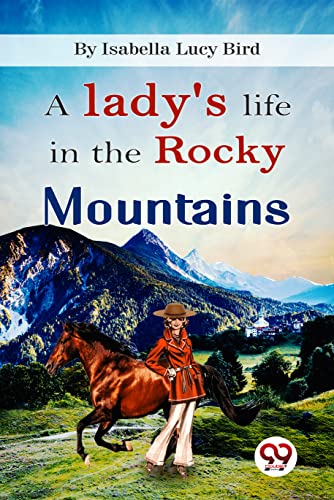 Book cover: woman with horse before a painted Rocky Mountain landscape.