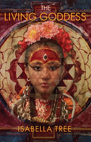 Book cover featuring a young Nepali girl with traditional markings and flowers.