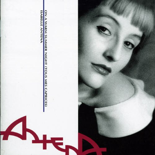 "CD case cover with a black and white portrait and red text."