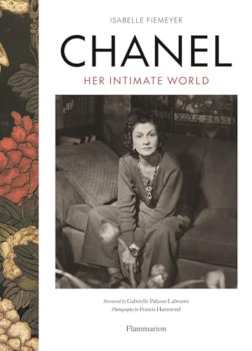 Book cover featuring a portrait of Coco Chanel seated on a sofa.