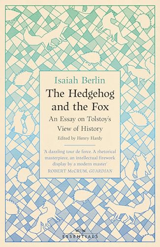 Book cover for "The Hedgehog And The Fox" by Isaiah Berlin, patterned background.
