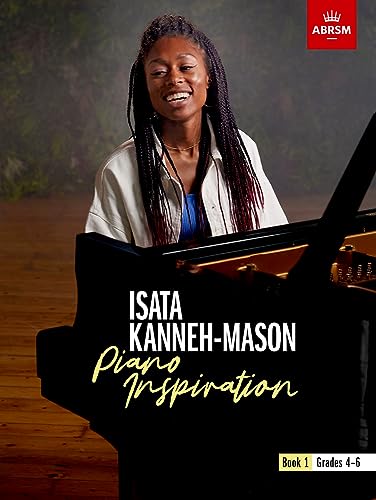 Isata Kanneh-Mason smiling beside a grand piano, book cover image.