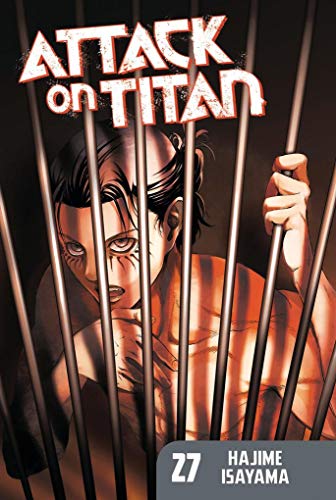 Manga cover showing Eren Yeager behind bars with the title Attack on Titan above.