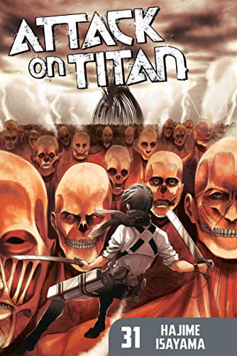 Attack on Titan volume 31 cover: soldier fighting giant, monstrous figures.